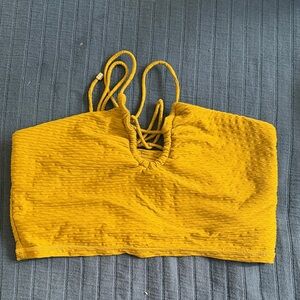 BuffBunny olive Textured Crop Top